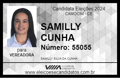 Candidato SAMILLY CUNHA 2024 - CAMOCIM - Eleições