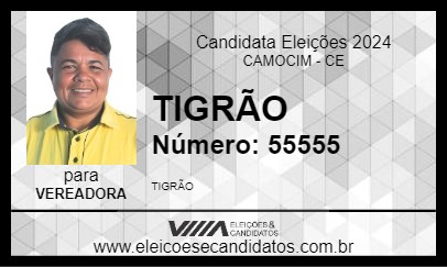 Candidato TIGRÃO 2024 - CAMOCIM - Eleições