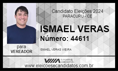 Candidato ISMAEL VERAS 2024 - PARACURU - Eleições