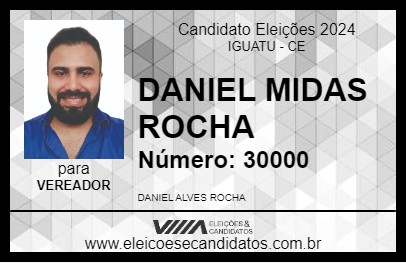 Candidato DANIEL MIDAS ROCHA 2024 - IGUATU - Eleições