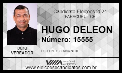 Candidato HUGO DELEON 2024 - PARACURU - Eleições