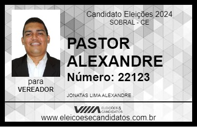 Candidato PASTOR ALEXANDRE 2024 - SOBRAL - Eleições