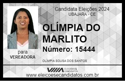 Candidato OLÍMPIA DO MARLITO 2024 - UBAJARA - Eleições