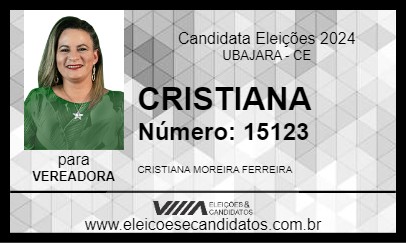 Candidato CRISTIANA 2024 - UBAJARA - Eleições