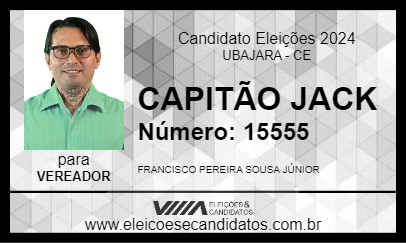 Candidato CAPITÃO JACK 2024 - UBAJARA - Eleições