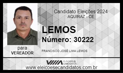 Candidato LEMOS 2024 - AQUIRAZ - Eleições