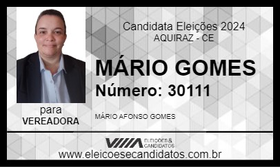 Candidato MÁRIO GOMES 2024 - AQUIRAZ - Eleições