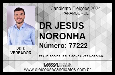 Candidato DR JESUS NORONHA 2024 - PARAMBU - Eleições