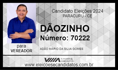 Candidato DÃOZINHO 2024 - PARACURU - Eleições