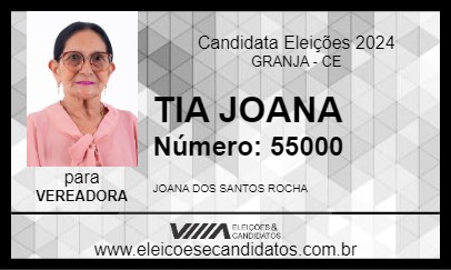 Candidato TIA JOANA 2024 - GRANJA - Eleições