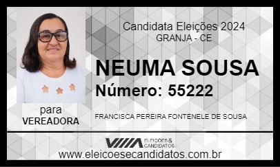 Candidato NEUMA SOUSA 2024 - GRANJA - Eleições