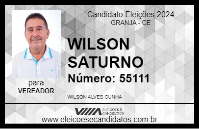 Candidato WILSON SATURNO 2024 - GRANJA - Eleições