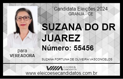 Candidato SUZANA DO DR JUAREZ 2024 - GRANJA - Eleições