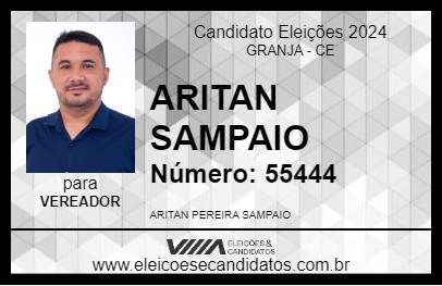 Candidato ARITAN SAMPAIO 2024 - GRANJA - Eleições