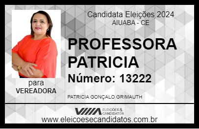 Candidato PROFESSORA PATRICIA 2024 - AIUABA - Eleições