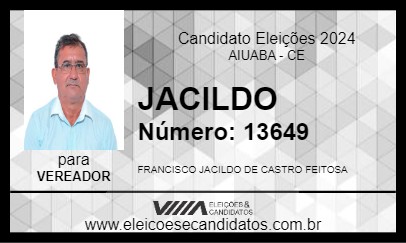 Candidato JACILDO 2024 - AIUABA - Eleições