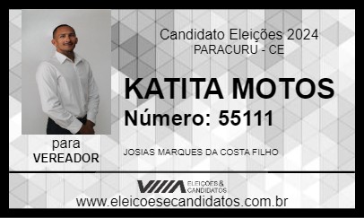 Candidato KATITA MOTOS 2024 - PARACURU - Eleições