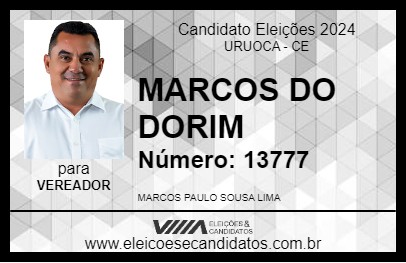 Candidato MARCOS DO DORIM 2024 - URUOCA - Eleições