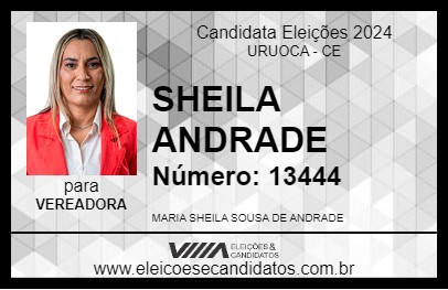 Candidato SHEILA ANDRADE 2024 - URUOCA - Eleições