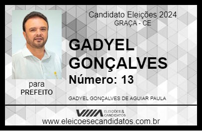 Candidato GADYEL GONÇALVES 2024 - GRAÇA - Eleições