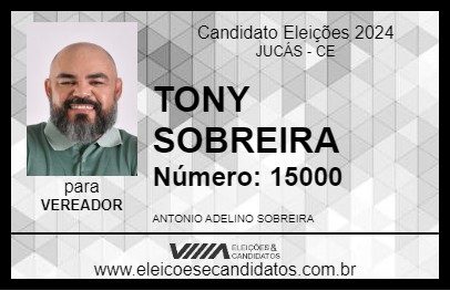 Candidato TONY SOBREIRA 2024 - JUCÁS - Eleições