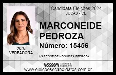 Candidato MARCONEIDE PEDROZA 2024 - JUCÁS - Eleições