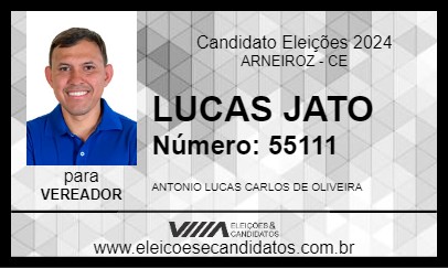 Candidato LUCAS JATO 2024 - ARNEIROZ - Eleições