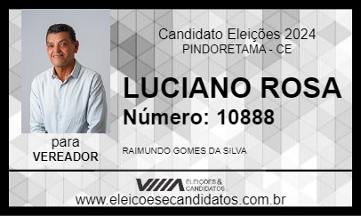 Candidato LUCIANO ROSA 2024 - PINDORETAMA - Eleições