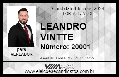 Candidato LEANDRO VINTTE 2024 - FORTALEZA - Eleições