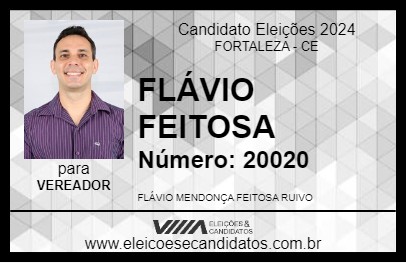 Candidato FLÁVIO FEITOSA 2024 - FORTALEZA - Eleições