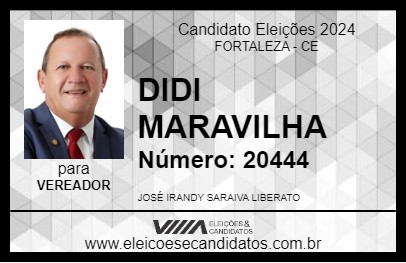 Candidato DIDI MARAVILHA 2024 - FORTALEZA - Eleições