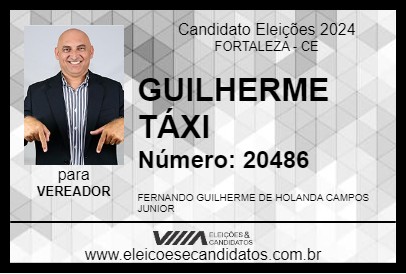 Candidato GUILHERME TÁXI 2024 - FORTALEZA - Eleições