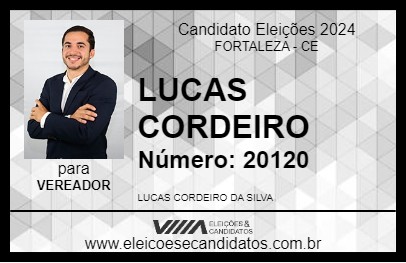 Candidato LUCAS CORDEIRO 2024 - FORTALEZA - Eleições