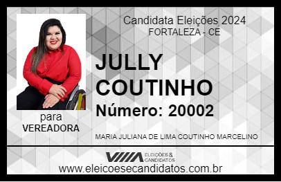 Candidato JULLY COUTINHO 2024 - FORTALEZA - Eleições