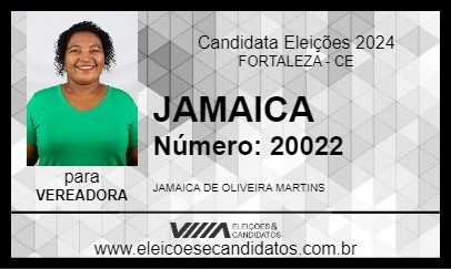 Candidato JAMAICA 2024 - FORTALEZA - Eleições