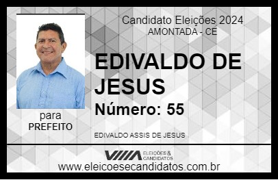 Candidato EDIVALDO DE JESUS 2024 - AMONTADA - Eleições