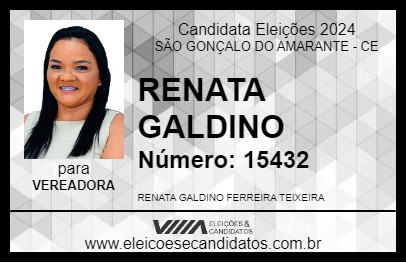 Candidato RENATA GALDINO 2024 - SÃO GONÇALO DO AMARANTE - Eleições