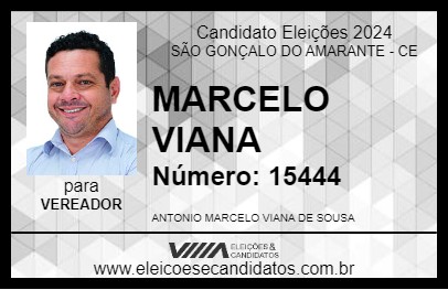 Candidato MARCELO VIANA 2024 - SÃO GONÇALO DO AMARANTE - Eleições