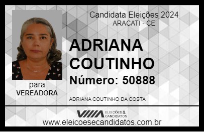 Candidato ADRIANA COUTINHO 2024 - ARACATI - Eleições