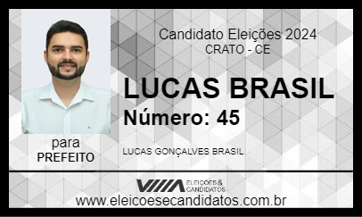 Candidato LUCAS BRASIL 2024 - CRATO - Eleições