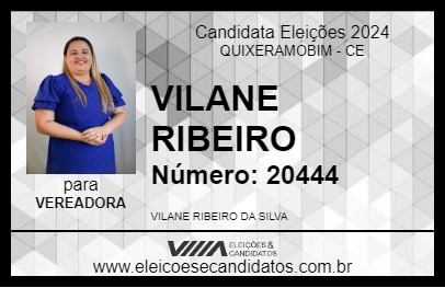 Candidato VILANE RIBEIRO 2024 - QUIXERAMOBIM - Eleições