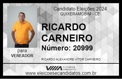 Candidato RICARDO CARNEIRO 2024 - QUIXERAMOBIM - Eleições