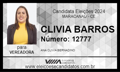 Candidato CLIVIA BARROS 2024 - MARACANAÚ - Eleições