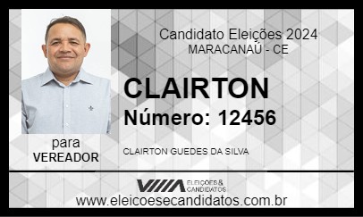 Candidato CLAIRTON 2024 - MARACANAÚ - Eleições