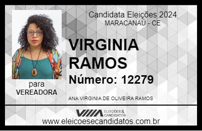 Candidato VIRGINIA RAMOS 2024 - MARACANAÚ - Eleições