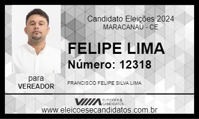 Candidato FELIPE LIMA 2024 - MARACANAÚ - Eleições