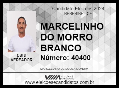 Candidato MARCELINHO DO MORRO BRANCO 2024 - BEBERIBE - Eleições