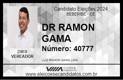 Candidato DR RAMON GAMA 2024 - BEBERIBE - Eleições