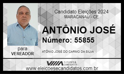 Candidato ANTÔNIO JOSÉ 2024 - MARACANAÚ - Eleições