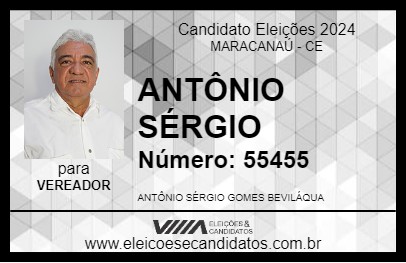 Candidato ANTÔNIO SÉRGIO 2024 - MARACANAÚ - Eleições